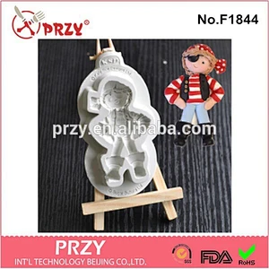 2015 newest pirate series gum paste silicone fondant mold