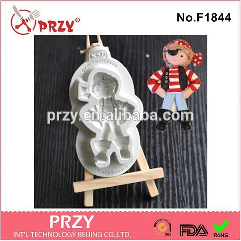 2015 newest pirate series gum paste silicone fondant mold