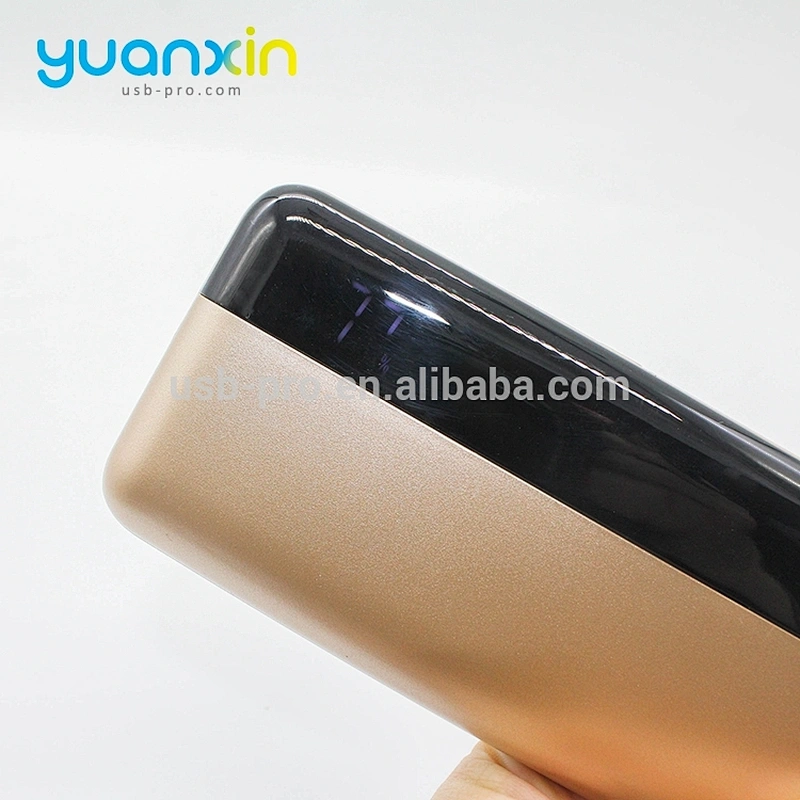 10000mah gold silver gray and red Color Metal Mobile Power Bank