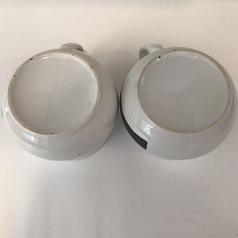 4pcs Ceramic Chalkboard Mugs - 4 Soup Sauce Mugs Serving Dishes Bowls Popular