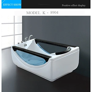 Low price acrylic whirlpool indoorl massage bathtub 1 person hot tub
