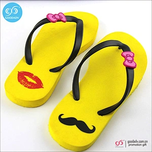Promotional cheap summer beach slipper colorful flip flops