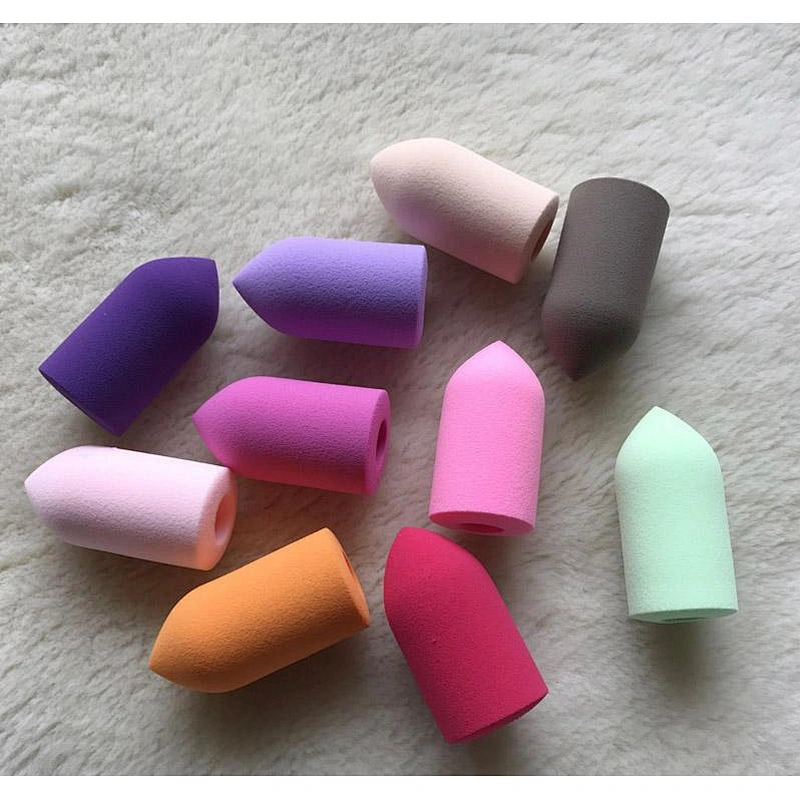 Finger shape easy use multiple color latex free makeup sponge