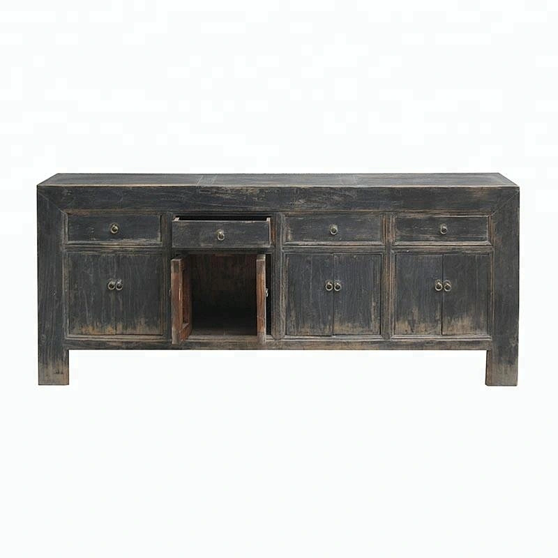 chinese antique rustic old elm storage distressed furniture