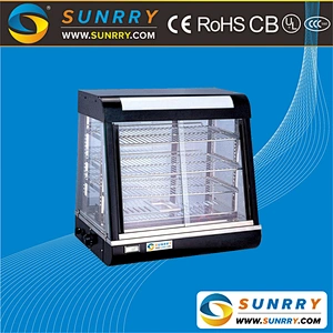 Guangzhou counter top stainless steel buffet display chafing dish glass food display warmer for catering