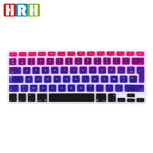 Ali baba french china waterproof keyboard protector French Keyboard Skins custom silicone keyboard cover for Macbook Pro 13 15