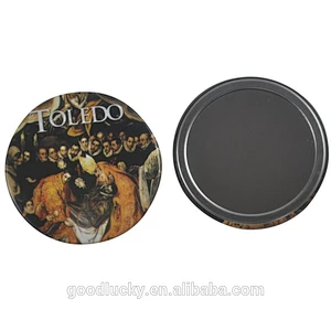 Promotional gifts round mini makeup glass mirror with OEM logo