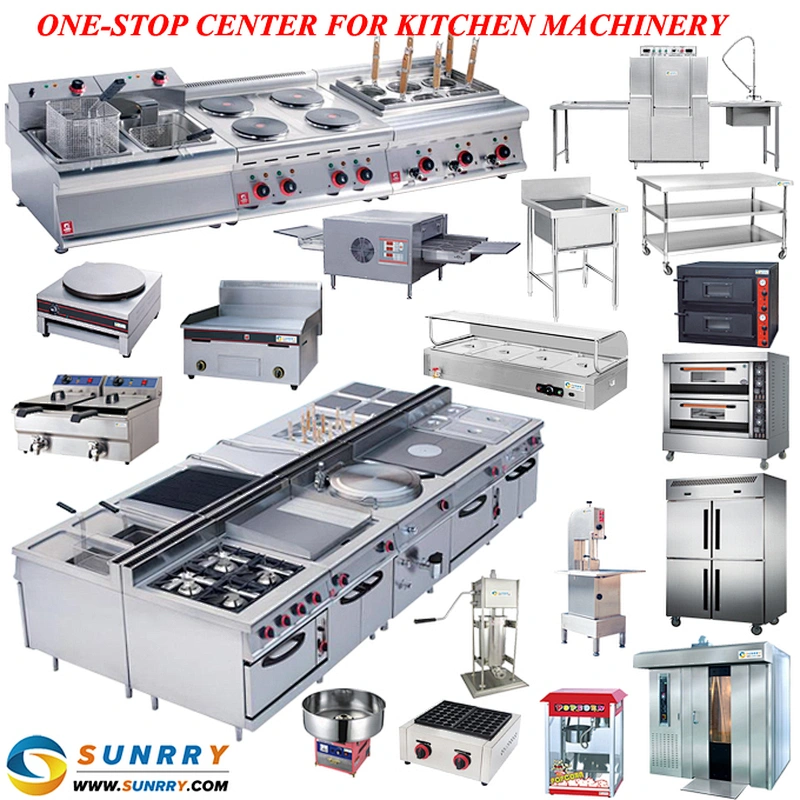 Chinese commercial automatic stainless steel electric and gas kitchen equipment for restaurant and hotel (SY-CKE3)