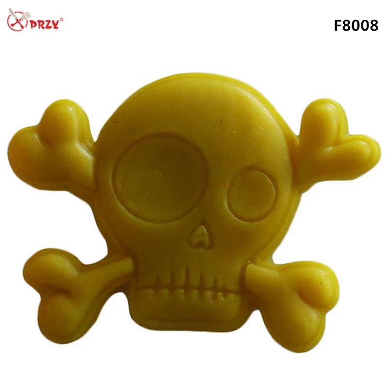 DIY New Style Silicone Baking Cake Mold Halloween Skull Head Mask Mould Handmade Soap Molds
