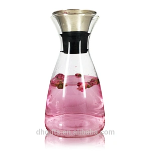 2018 hottest 1000ML borosilicate glass teapot/juice bottle for home