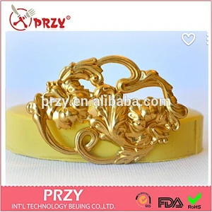 2015 hotsale Floral Flourish Medallion cake decor silicone cake mold