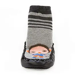 high quality silicone 3d knitting kids anti slip floor home animal baby socks