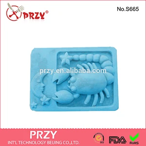 2015 top selling handmade cancer shape silicone soap moulds