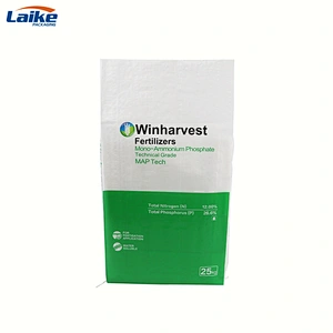 Recyclable offset printing 25kg dimension pp woven fertilizer bag