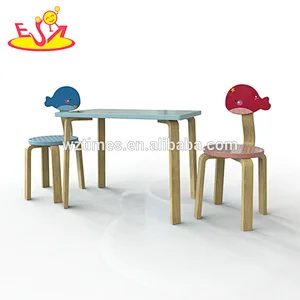 2018 New Original Design kids drawing table for dinning W08G244