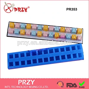 PR353 Silicone Mold Alphabet silicone mold Building Blocks silicone mold