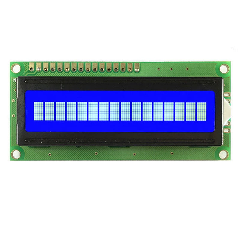 Blue Display COB 16x1 Character LCD Module Single LIne White Backlight