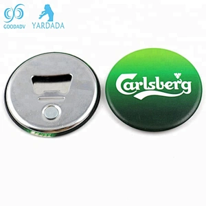 Professional custom all kinds of pattern round beer bottle opener