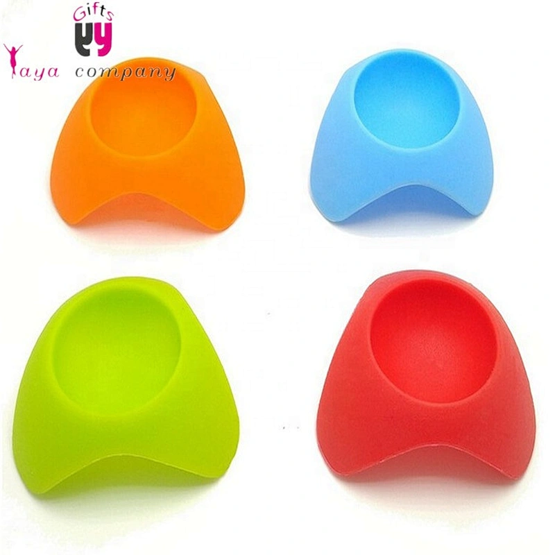 FDA Cetificatrion Food Grade Eco-friendly Silicone egg holder with many color for Kids