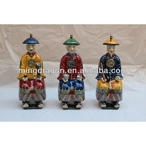 Chinese Antique Colorful Porcelain Figure