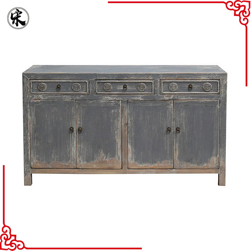 wholesale chinese antique reproduction drawer storage buffet cabinet furniture