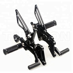 Top quality stunning aluminum adjustable rear sets for BMW