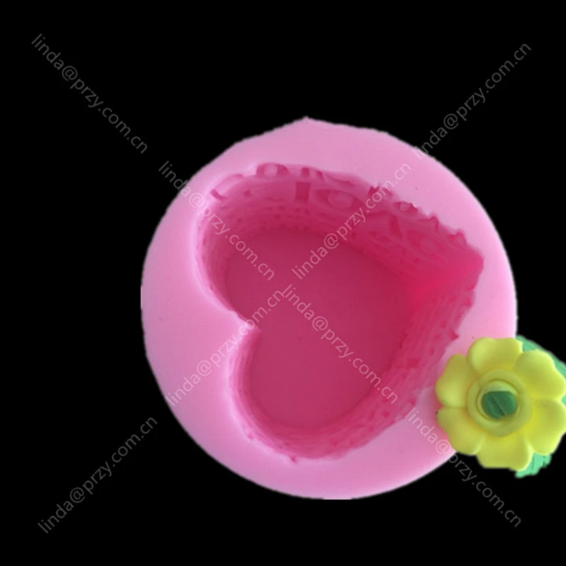 Wedding Craft molds Heart Shaped handmade Soap Mold Silicone Candle mould  Valentine's Day