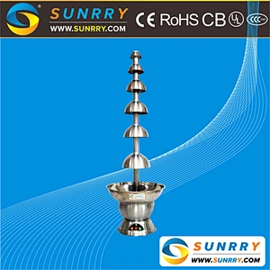 Hot sale small commercial stainless steel hot chocolate fountain machine