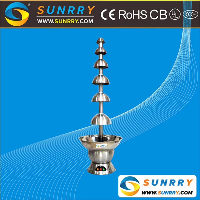 Hot sale small commercial stainless steel hot chocolate fountain machine