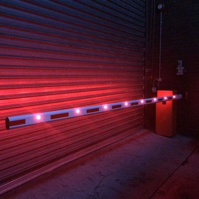 High quality parking and vehicle barrier gate with LED Illuminated boom arm