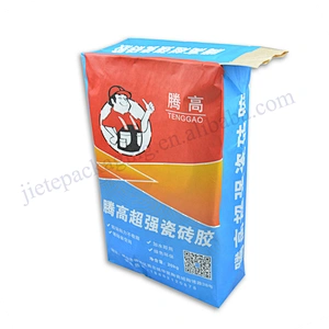 25kg stand up multi-layer kraft paper printed cement packaging bag