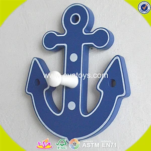 wholesale cheap kids wooden hat hooks high quality children wooden hat hooks W09B068