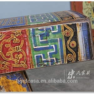 hand painting chinese antique style garden bench