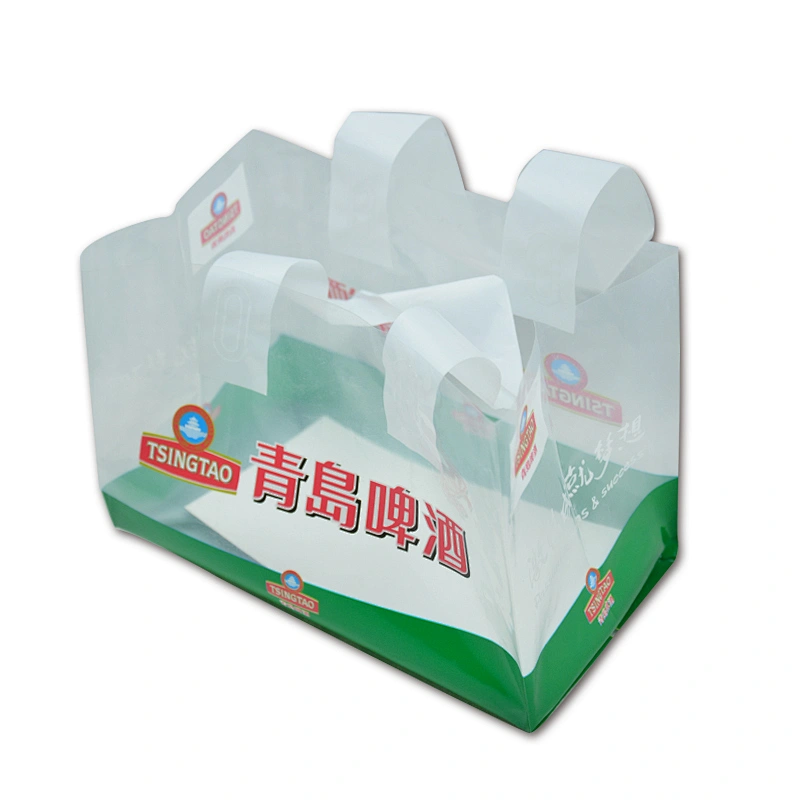 Custom PE shopping bags for beer gift packaging wholesale