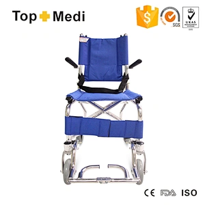 Aluminum Light Weight Chair Frame Mini Portable Aluminum Alloy Wheelchair With Seat Belt