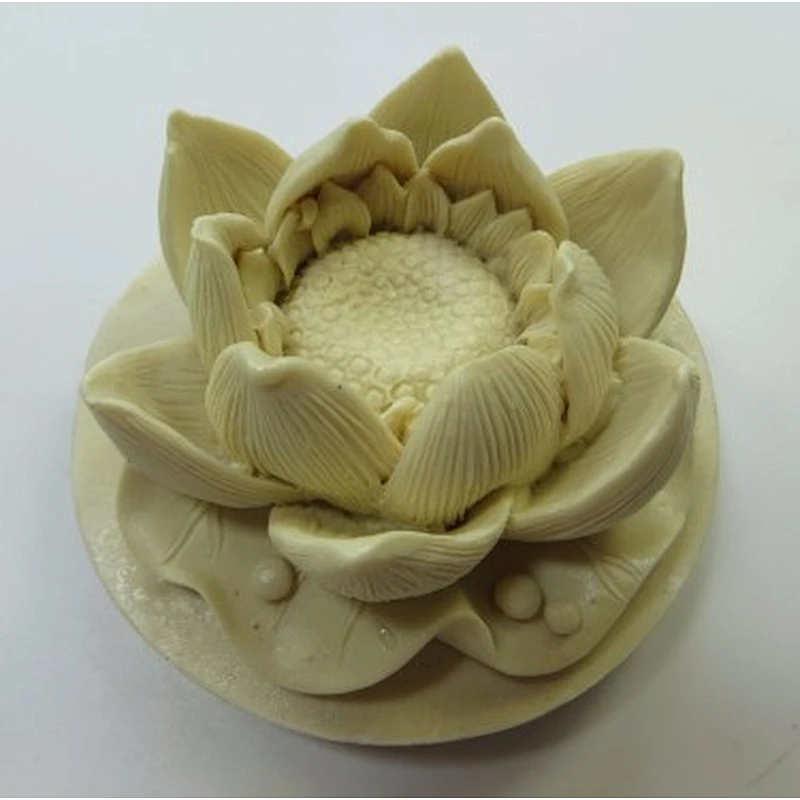 HC0023 3d lotus flowers candle soap Bouquet Flower silicone mold for Garden moulds