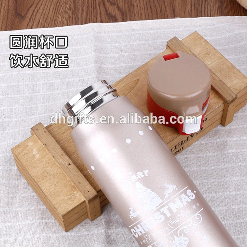Good Quality 500 ml Christmas Style Colorful Vacuum Cup Stainless Steel Water Bottle Vacuum Flask