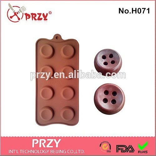 8 hole button-shaped cake mold chocolate mold serves a variety of customized support wholesale