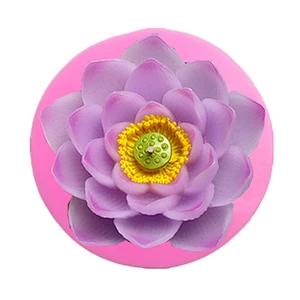 Large lotus soap Mold silicone Lotus candle molds Aroma Stone flower decoration silicone Mould