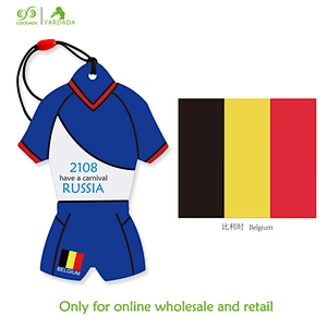 Belgium T-shirt shape, 2018 Football Cup air freshener lasting fragrance, personalized design stock hot sale