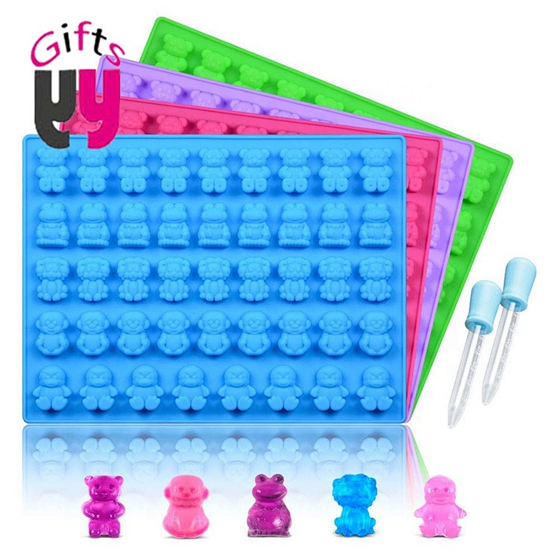 chocolate Gumdrop Jelly molds cute animals shape mold silicone