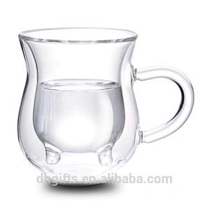Double Wall Glass Cup heat resistant glass bottle glass cookware