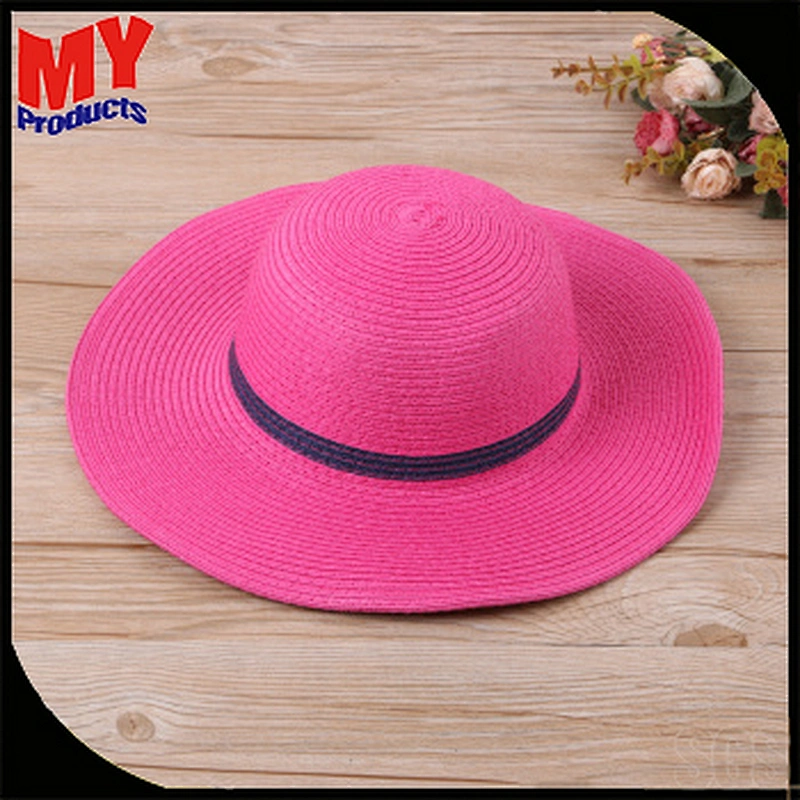 Paper straw hat pure color hot selling for promotion hat