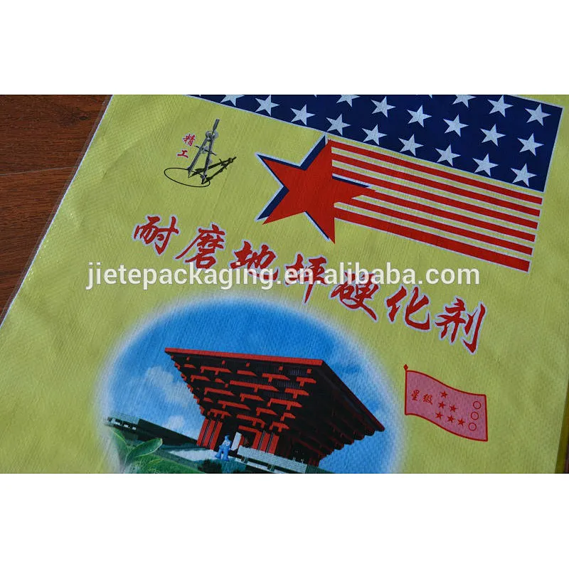 Cheap price durable 25kg pp woven packaging chemical bag for cement,tile adhesive