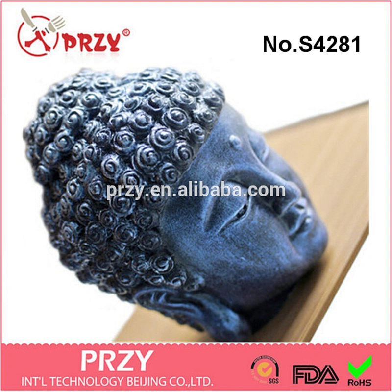 S4281 PRZY Buddha Soap Head silicone soap mold silicone candle mold silicone rubber
