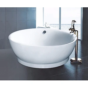 Cheap Classical Clear Acrylic Soaking Bathtub Round Freestanding Bathtub