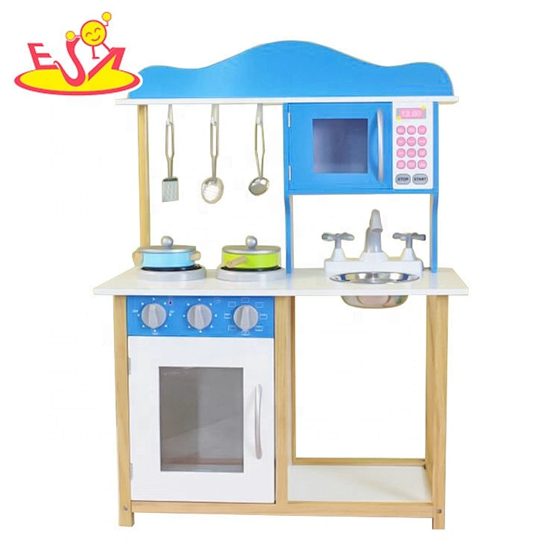 2019 New arrival toy kitchen accessories wooden play fridgeor kids W10C454