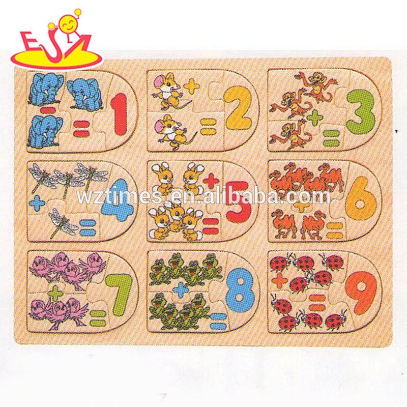 wholesale baby wooden math puzzle fashion kids wooden math puzzle popular children wooden math puzzle W14B060