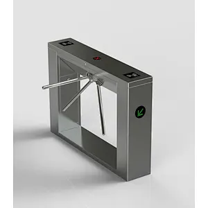 304 Stainless Steel Cabinet & Top Waist High Tripod Turnstile