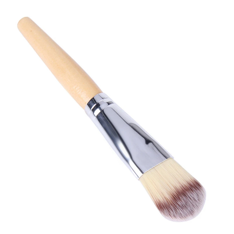 Custom mask brush wooden handle facial mask applicator brush